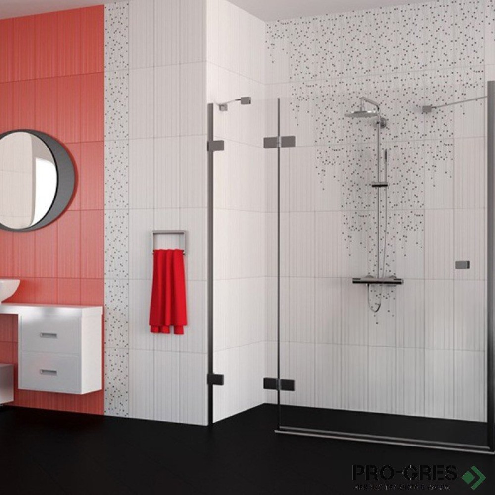 Плочки за баня Superceramica Saba Rojo and Negro 20×50 см
