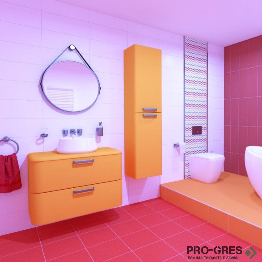 Плочки за баня Superceramica Smile Rojo 20×50 см Плочки за баня Superceramica Smile Rojo 20×50 см