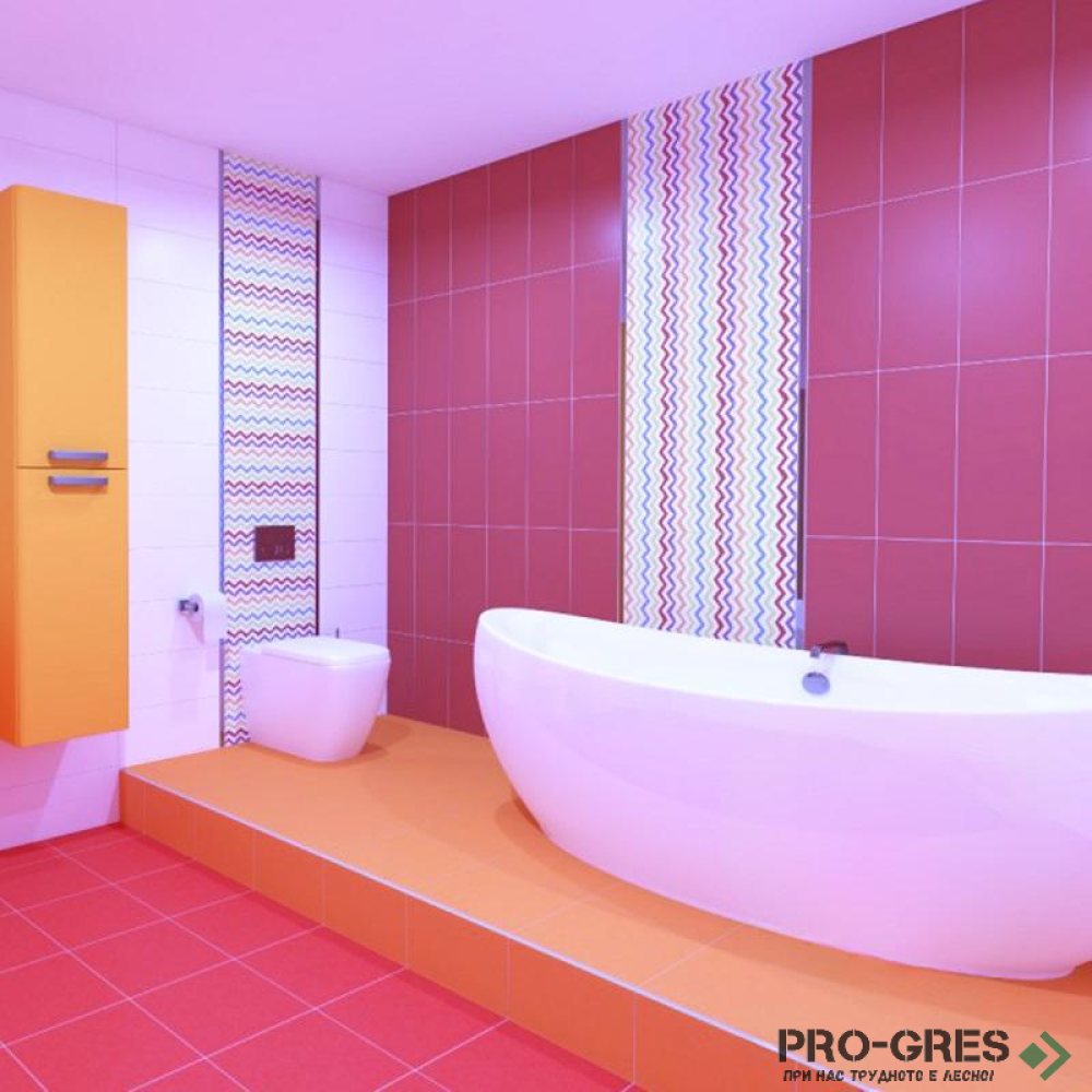 Плочки за баня Superceramica Smile Rojo 20×50 см Плочки за баня Superceramica Smile Rojo 20×50 см