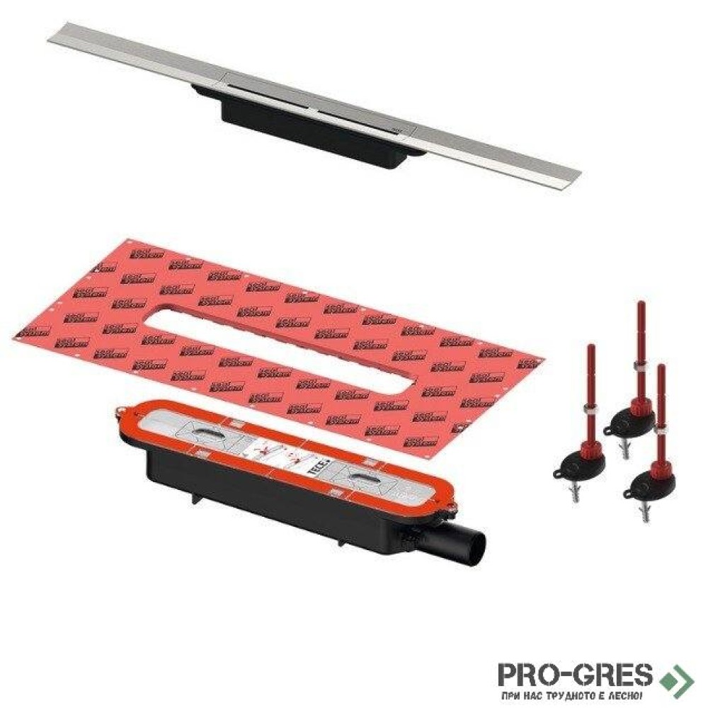 Тяло за вграждане за лентов сифон TECE Drainprofile 673001