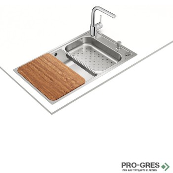 Иноксова мивка за вграждане, гладка, Teka, BIG BOWL 80 1C PLUS (Bahia PLUS), 12127001 Иноксова мивка за вграждане, гладка, Teka, BIG BOWL 80 1C PLUS (Bahia PLUS), 12127001
