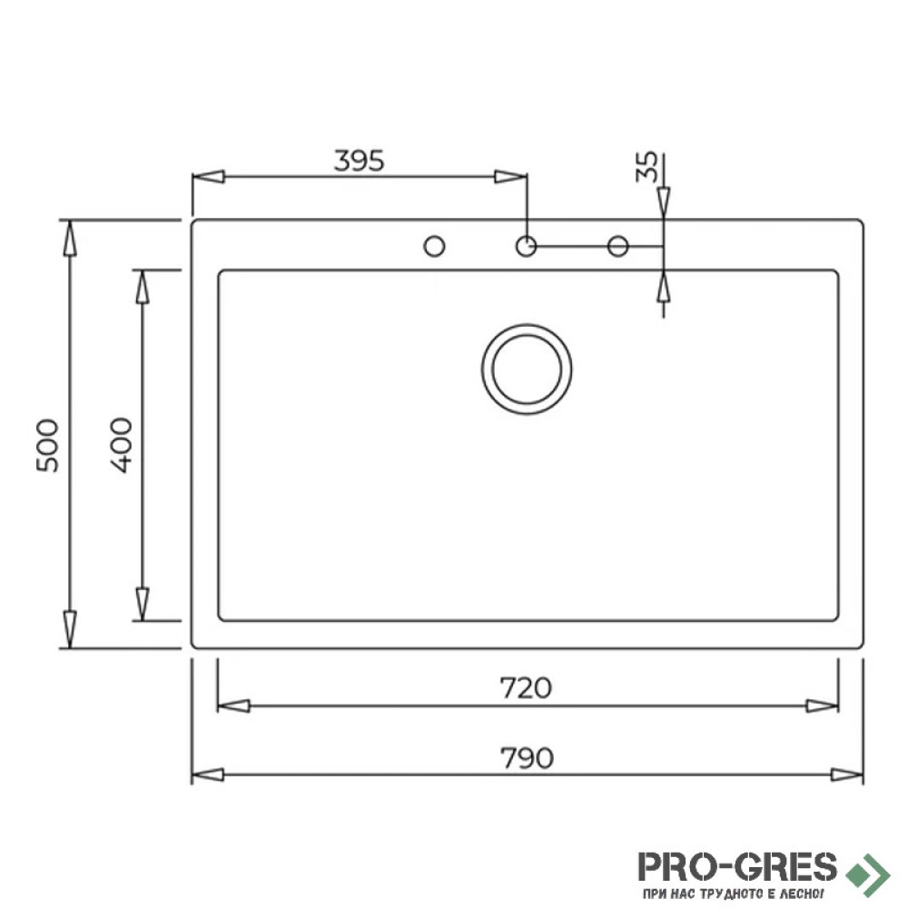 Гранитна мивка Teka  ForSquare 72.40 TG 115230003