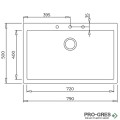 Гранитна мивка Teka  ForSquare 72.40 TG 115230001
