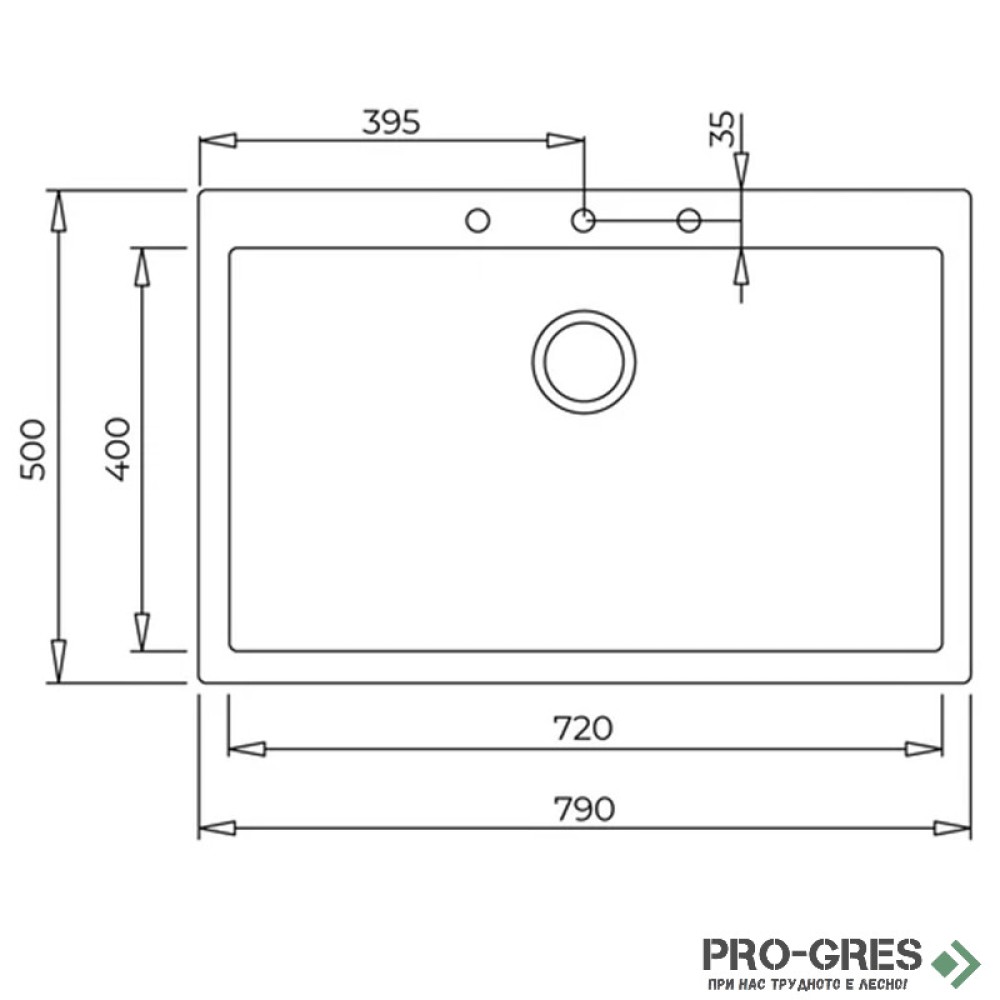 Гранитна мивка Teka  ForSquare 72.40 TG 115230000