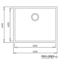 Подплотова гранитна мивка Teka Square 50.40 TG 115230023