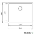 Подплотова гранитна мивка Teka Square 50.40 TG 115230020