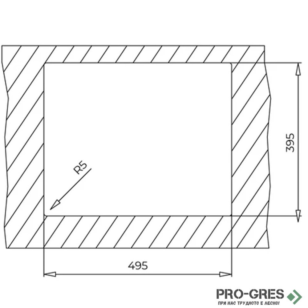 Подплотова гранитна мивка Teka Square 50.40 TG 115230023