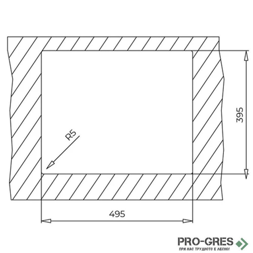 Подплотова гранитна мивка Teka Square 50.40 TG 115230021