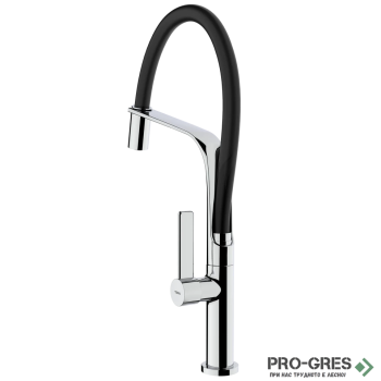 Кухненски смесител, подвижен душ, хром-черен, TEKA, FO 997 ЧЕРЕН, 62997020FN Кухненски смесител, подвижен душ, хром-черен, TEKA, FO 997 ЧЕРЕН, 62997020FN
