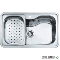 Иноксова мивка за вграждане, гладка, Teka,  BIG BOWL 80 1С (Bahia), 40150000
