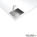 Иноксова мивка за вграждане 3-в-1, SoftTexture, Teka, FlexLinea RS15 50.40 M-XT 1B , 115000046