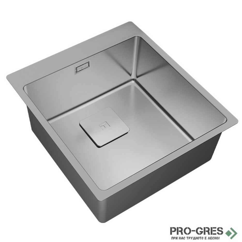 Иноксова мивка за вграждане, гладка, Teka, ForLinea RS15 40.40, 115000020