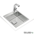 Иноксова мивка за вграждане, гладка, Teka, ForLinea RS15 40.40, 115000020