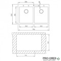 Гранитна мивка Teka ForSquare 2B 790 TG 115260016