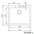 Гранитна мивка Teka ForSquare 50.40 TG 115230008