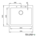 Гранитна мивка Teka ForSquare 50.40 TG 115230006