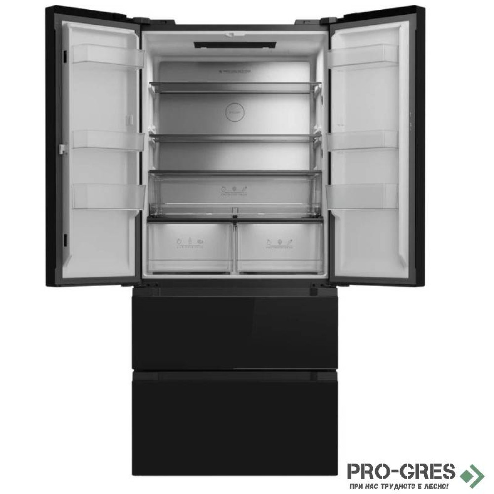 Комбиниран хладилник, цвят черен, Teka, French Door ,LongLife No Frost  Е.6010.1.ЧЕ