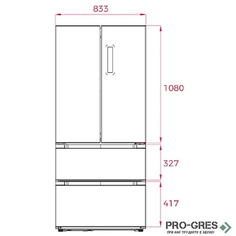 Комбиниран хладилник Teka, French Door, LongLife No Frost Е.6010.1.ИН