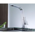 Кухненски смесител, плосък въртящ се чучур, хром, Teka, ICON,  339150200