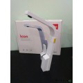 Кухненски смесител, плосък въртящ се чучур, бял, Teka, ICON , 33915020W