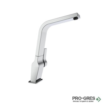 Кухненски смесител, плосък въртящ се чучур, хром, Teka, ICON ICC 915,116030004