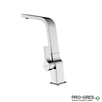 Кухненски смесител, плосък въртящ се чучур, хром, Teka, ICON ICC 915,116030004