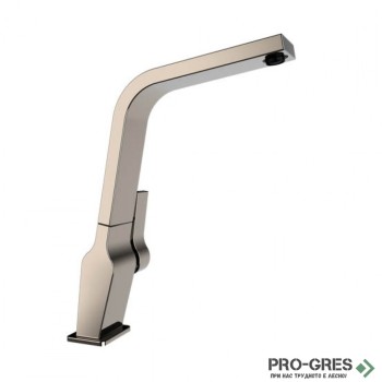 Кухненски смесител, плосък въртящ се чучур, титан, Teka, ICON ICC 915, 116030005