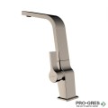 Кухненски смесител, плосък въртящ се чучур, титан, Teka, ICON ICC 915, 116030005