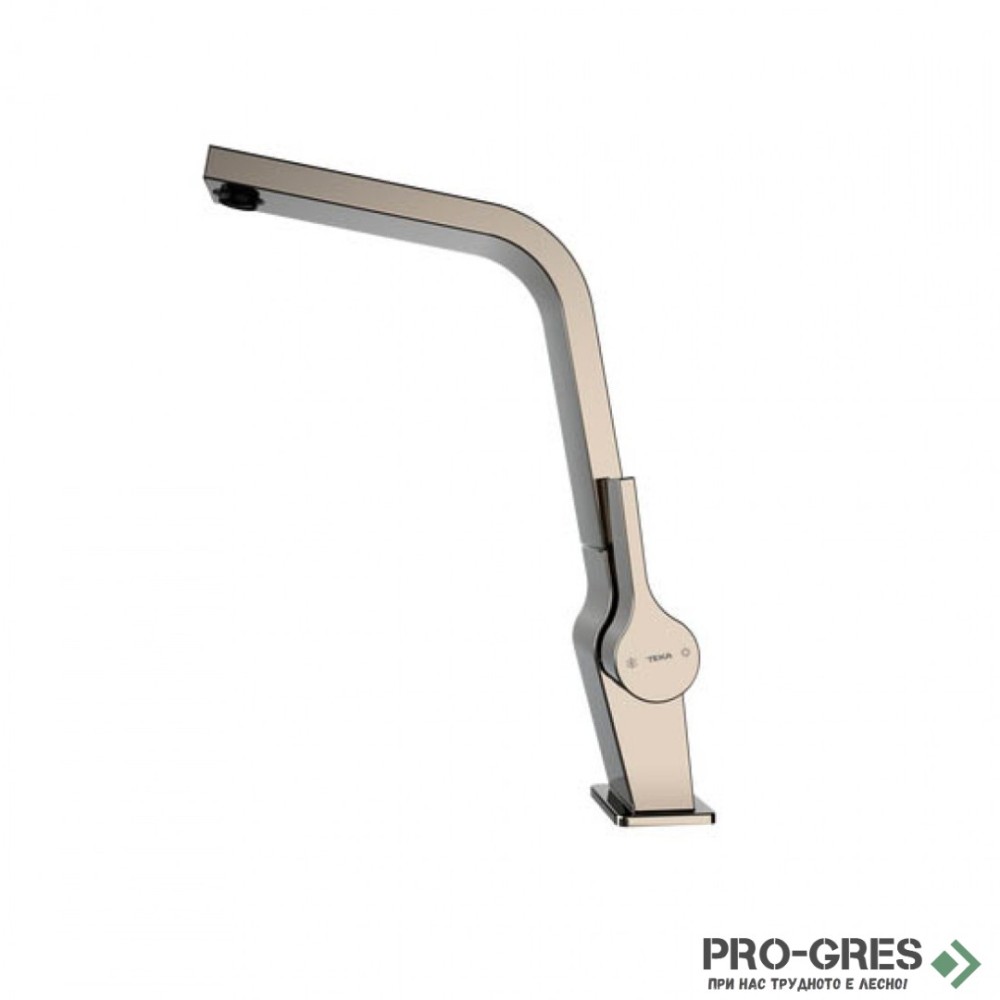 Кухненски смесител, плосък въртящ се чучур, титан, Teka, ICON ICC 915, 116030005