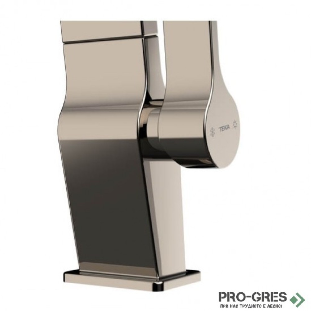 Кухненски смесител, плосък въртящ се чучур, титан, Teka, ICON ICC 915, 116030005