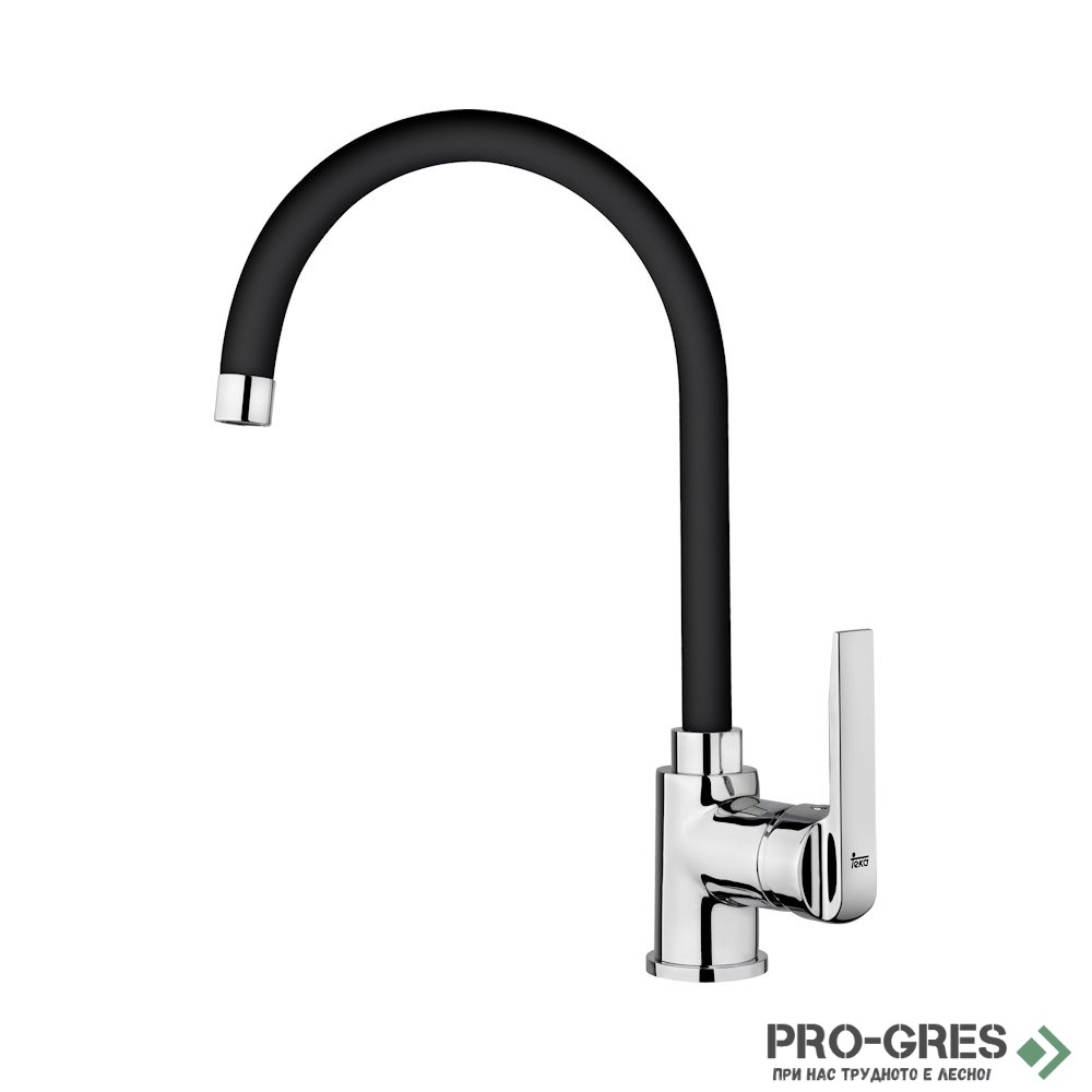 Кухненски смесител, въртящ се чучур, черен, Teka, INCA 995, 53995120FN