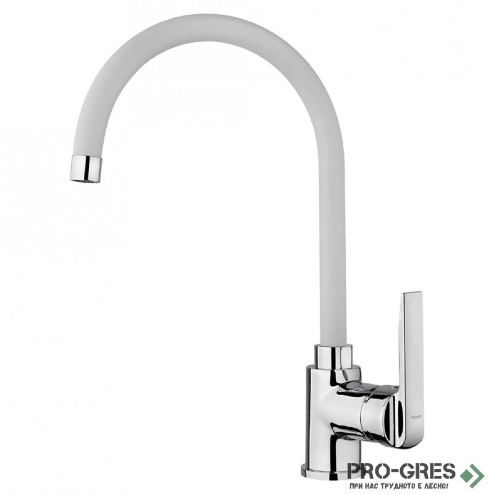 Кухненски смесител, въртящ се чучур, бял, Teka, INCA 995, 53995120FW