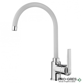 Кухненски смесител, въртящ се чучур, бял, Teka, INCA 995, 53995120FW