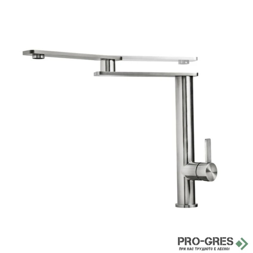 Кухненски смесител, въртящ се чучур, инокс, Teka, INX 918, 749180200