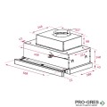 Абсорбатор за вграждане 60х30/49х27,4см, Клас А, инокс, Teka Maestro CNL 6815 PLUS
