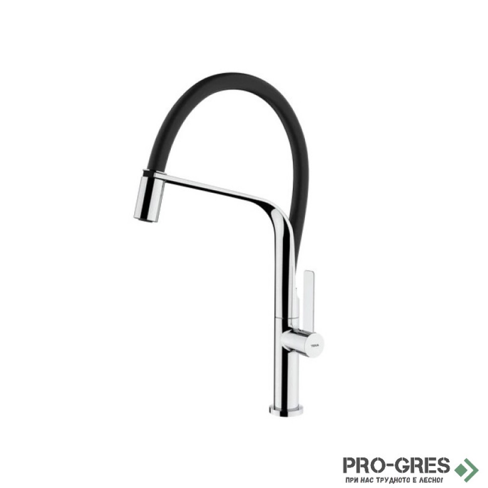 Смесител за кухня с висок чучур, черен, Teka Maestro FO 997