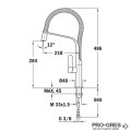 Смесител за кухня с висок чучур, хром, Teka Maestro FO 999
