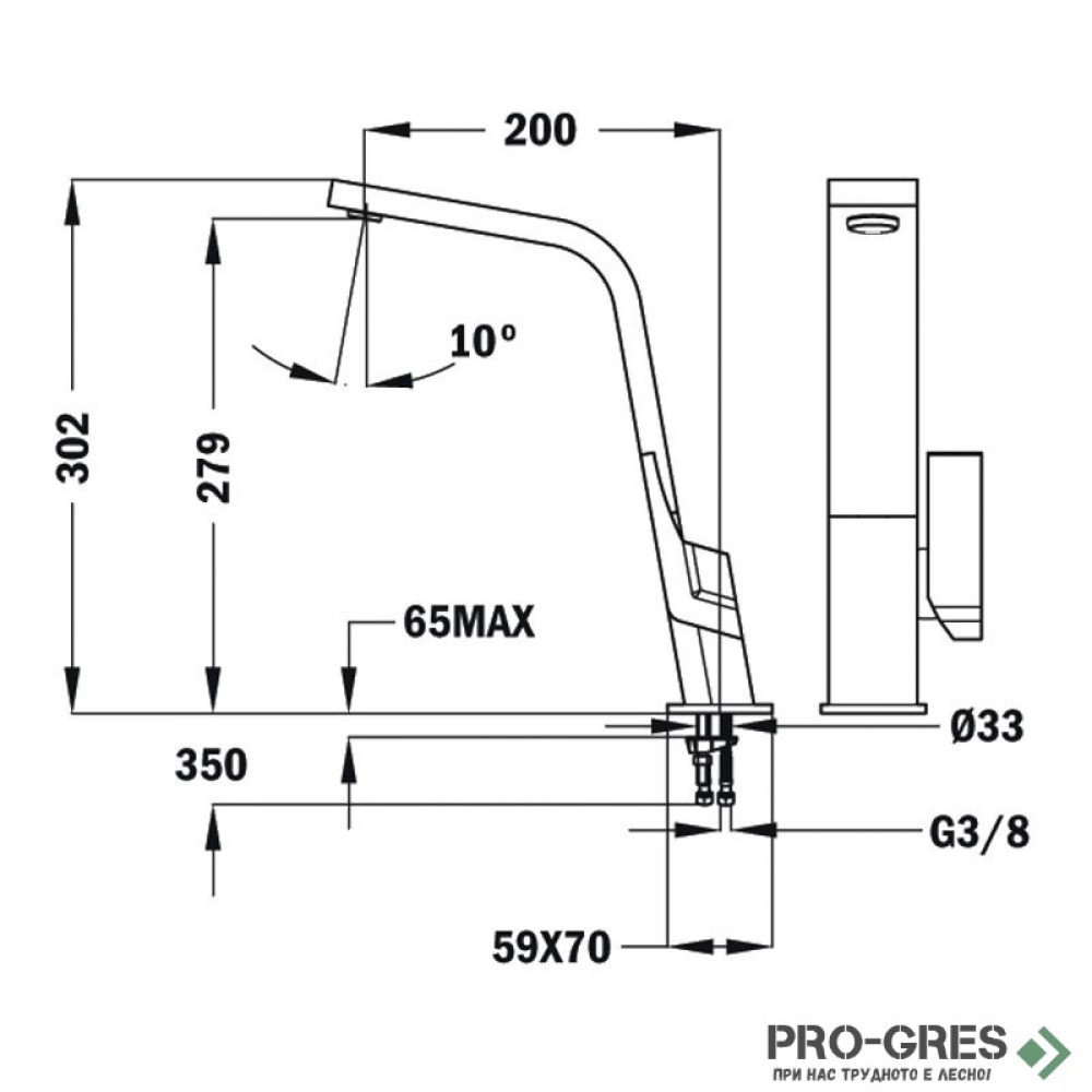 Смесител за кухня с висок чучур, Teka Maestro ICON Б.021.ХР