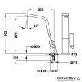 Смесител за кухня с висок чучур, Teka Maestro ICON Б.021.ХР