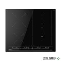 Индукционен плот за вграждане с 4 зони 60х51х5.3 см, 7200W, черно стъкло, Teka, Maestro IZS 66800 SlideCooking