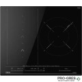 Индукционен плот за вграждане с 3 зони 60х51х5.3 см, 7200W, черно стъкло, Teka, Maestro IZS 67620 SlideCooking