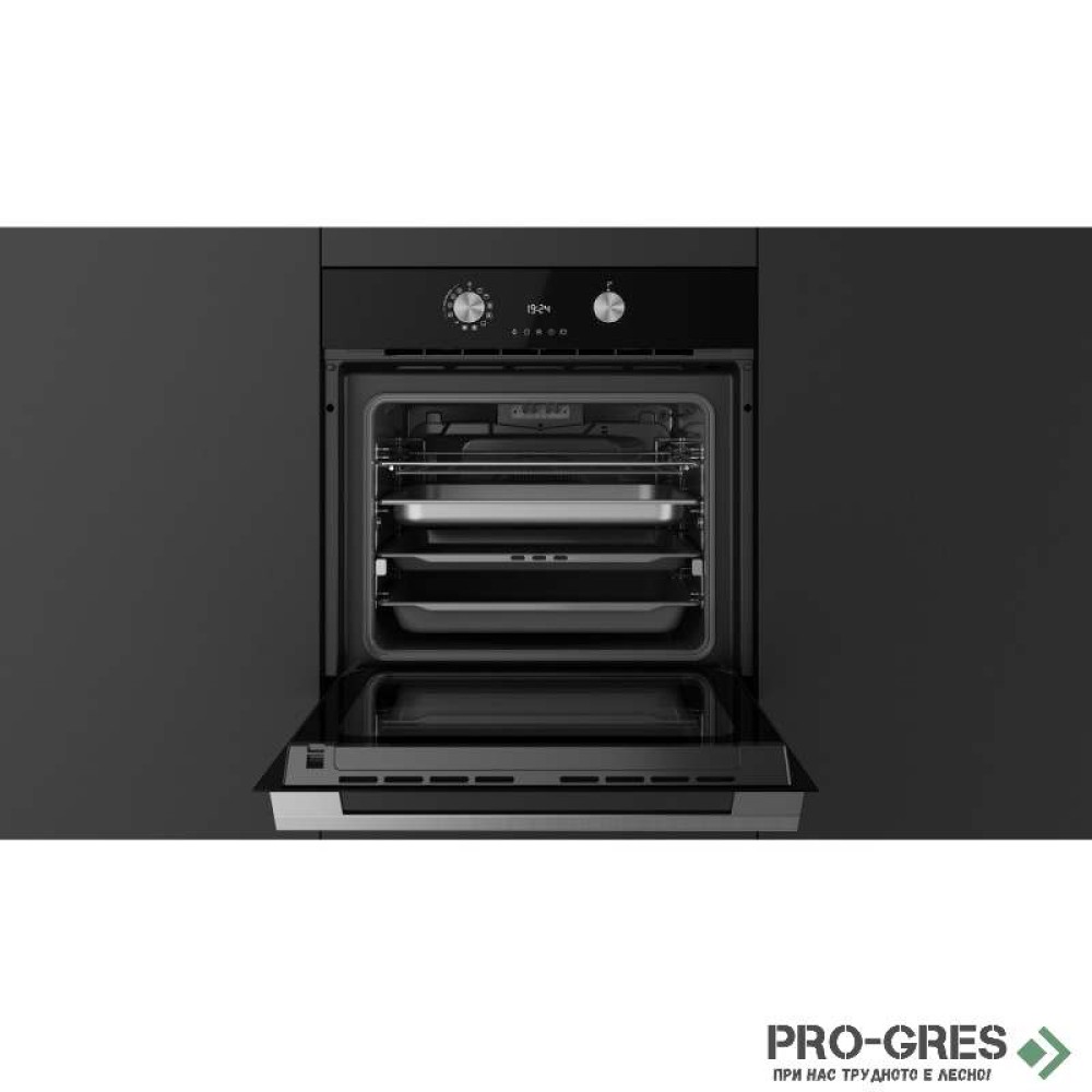 Мултифункционална фурна, черно стъкло, Teka, Maestro SteamGourmet HLB 8550 SC