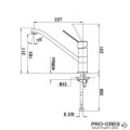 Кухненски смесител, въртящ се чучур, хром, Teka, MT Plus 993, 469934500