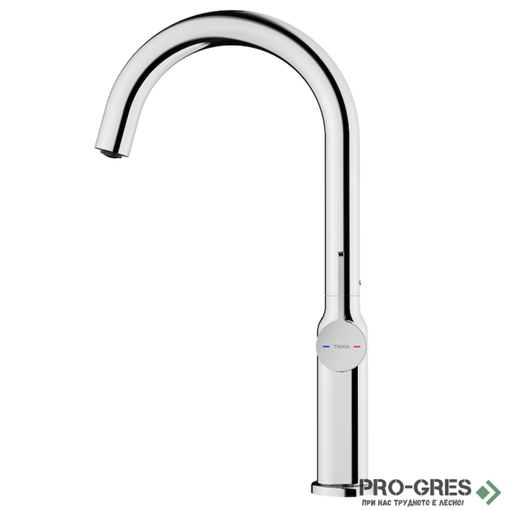 Кухненски смесител, въртящ се чучур, хром, Teka, OVAL 915, 116030062