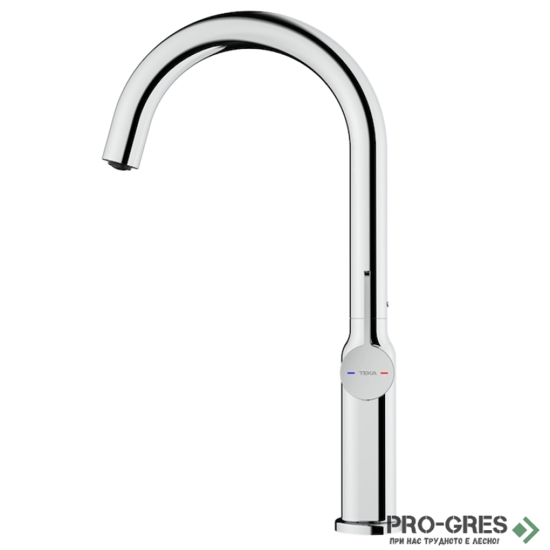 Кухненски смесител, въртящ се чучур, хром, Teka, OVAL 915, 116030062