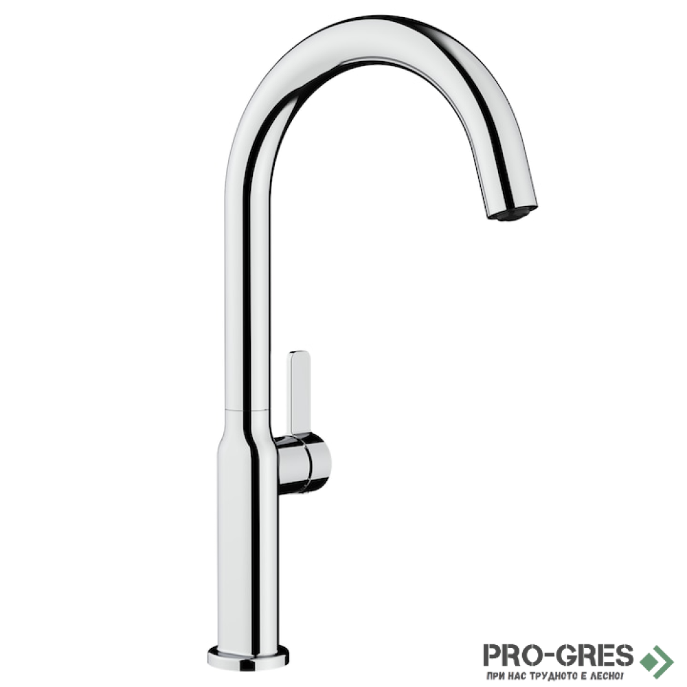 Кухненски смесител, въртящ се чучур, хром, Teka, OVAL 915, 116030062