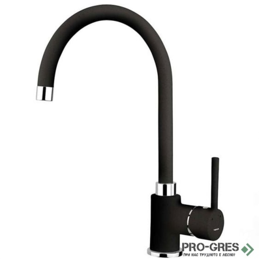 Кухненски смесител, въртящ се чучур, черен, Teka, SP 995, 55995020CN