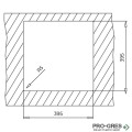 Подплотова гранитна мивка Teka Square 40.40 TG 115230028