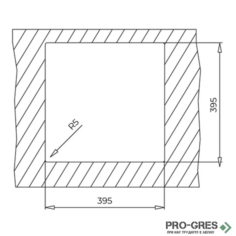 Подплотова гранитна мивка Teka Square 40.40 TG 115230026