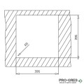 Подплотова гранитна мивка Teka Square 40.40 TG 115230026